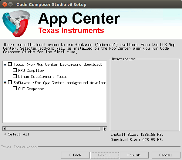../_images/Sitara_Linux_CCS_Finish_and_install.png